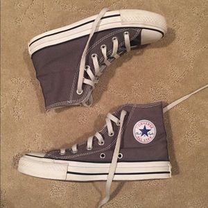 Gray high top Converse
